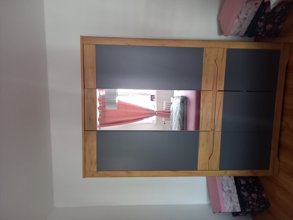 Skříň Fency F, dub craft zlatý / grafit