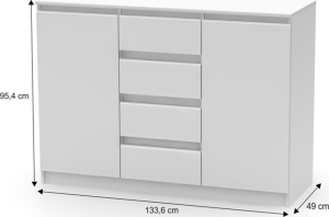 Kombinovaná komoda Adibi New 010 bílá