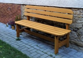 Obrázek od zákazníka pro Zahradní lavice Orb s opěrkou