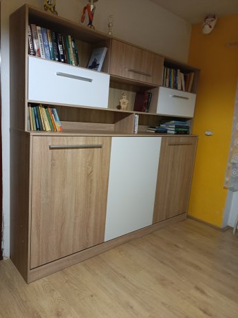 Sklápěcí postel Roger s nástavcem