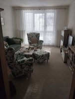 Obrázek od zákazníka pro Křeslo Evier, látka se vzorem listí