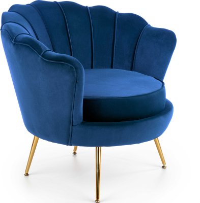Designové křeslo AMORINITO tmavě modrá
