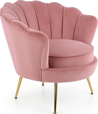 Designové křeslo AMORINITO světle růžová