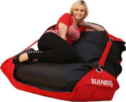 Sedací pytel BeanBag duo-scarlet rose-black