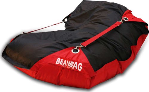 Sedací pytel BeanBag duo-scarlet rose-black