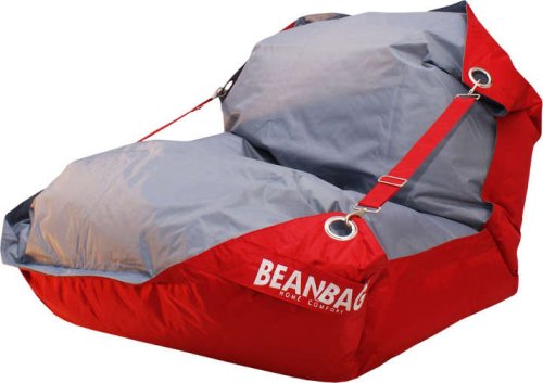 Sedací pytel BeanBag duo-scarlet rose-gray