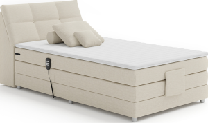 Béžová polohovací postel Chaire Boxspring 120x200 cm