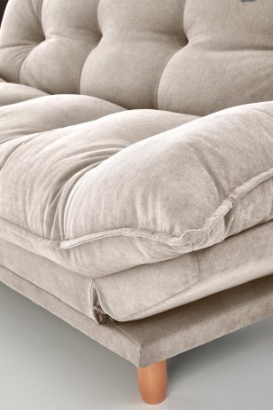 Béžová rozkládací pohovka PILLOW