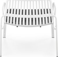 Bílé relaxační křesílko MELBY