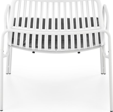 Bílé relaxační křesílko MELBY