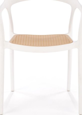 Bílé stohovatelné křeslo K530