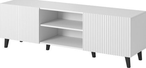 Bílý TV stolek PAFOS 2D2K