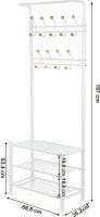 Bílý věšák Industrial R04