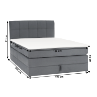 Boxspring postel Plafo 120x200 MegaKomfort