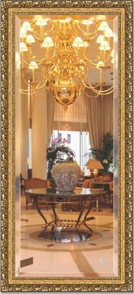 Zrcadlo - bronzový ornament