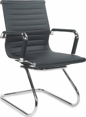 Černá pracovní židle PRESTIGE SKID