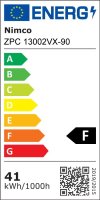Černé LED zrcadlo ZPC 13002VX-90 60x80 cm