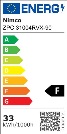 Černé LED zrcadlo ZPC 31004RVX-90 průměr 100cm