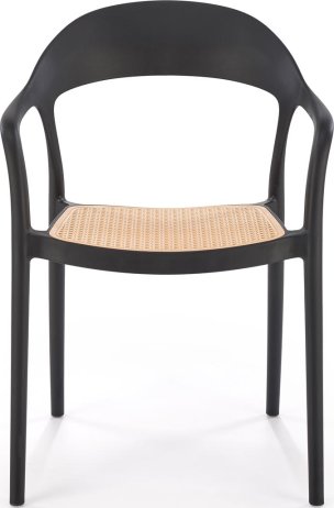 Černé stohovatelné křeslo K530