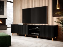 Černý TV stolek PAFOS 4D