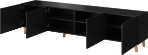 Černý TV stolek PAFOS 4D