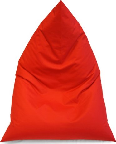 Červený sedací vak BeanBag Triangle scarlet rose