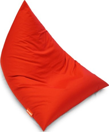 Červený sedací vak BeanBag Triangle scarlet rose