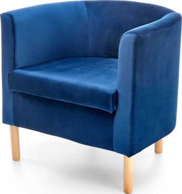 Designové křeslo Clubby 2 tmavě modrá