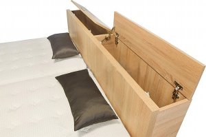 Designová postel Tropea s úložným boxem u hlavy