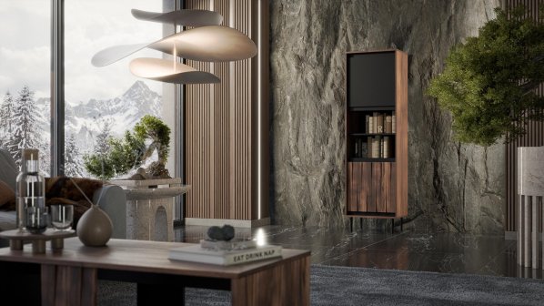 Designová vitrína SWING W-1