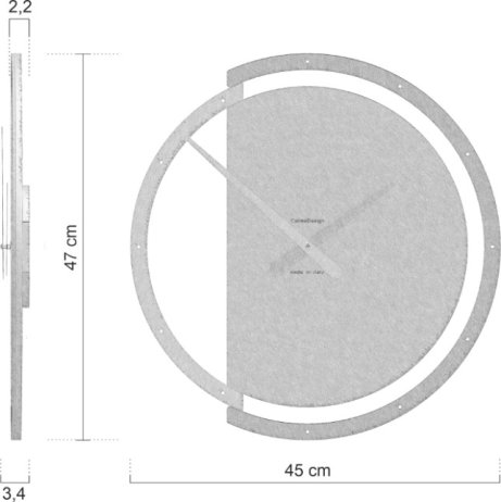 Designové hodiny 10-135-76 CalleaDesign 47cm