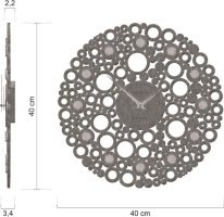 Designové hodiny 61-10-1-56 CalleaDesign Bollicine 40cm