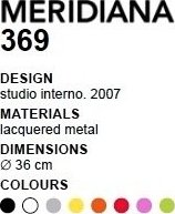Designové hodiny D&D 369 Meridiana 36cm