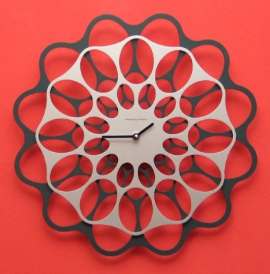 Designové hodiny Diamantini&Domeniconi antracit/aluminium 40cm