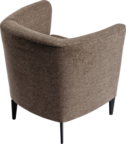 Designové křeslo Bemode hnědá/černá
