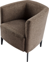 Designové křeslo Bemode hnědá/černá