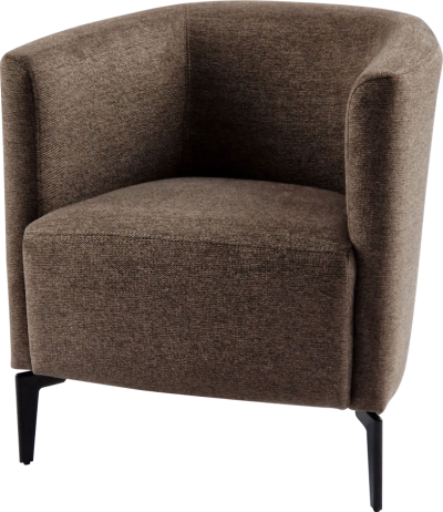 Designové křeslo Bemode hnědá/černá