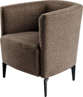 Designové křeslo Bemode hnědá/černá