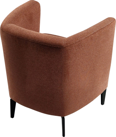 Designové křeslo Bemode terakota/černá