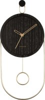 Designové kyvadlové nástěnné hodiny 5892BK Karlsson 46cm