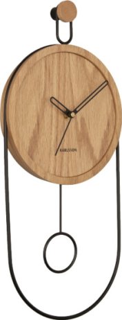 Designové kyvadlové nástěnné hodiny 5892WD Karlsson 46cm