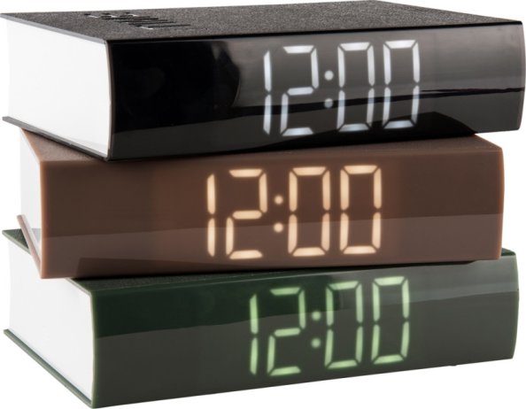 Designové LED hodiny - budík 5861GR Karlsson 20cm