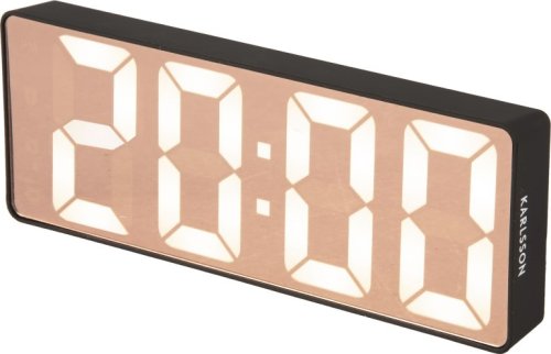 Designové LED hodiny - budík 5877BK Karlsson 16cm