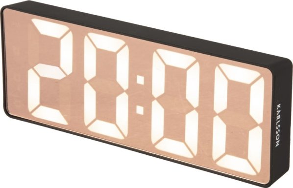 Designové LED hodiny - budík 5877BK Karlsson 16cm
