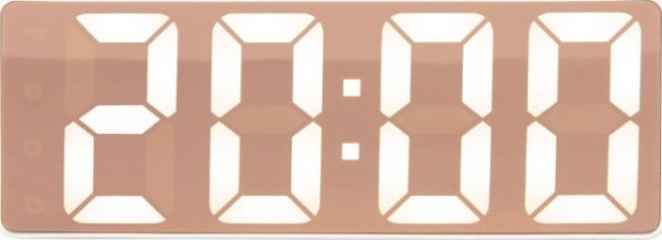 Designové LED hodiny - budík 5877WH Karlsson 16cm