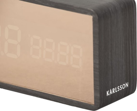 Designové LED hodiny - budík 5878BK Karlsson 15cm