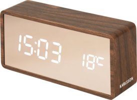 Designové LED hodiny - budík 5878DW Karlsson 15cm