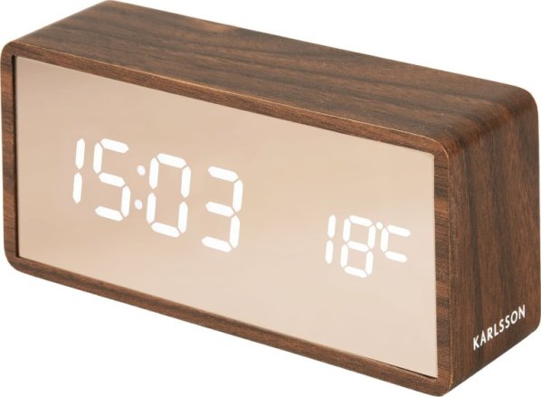 Designové LED hodiny - budík 5878DW Karlsson 15cm
