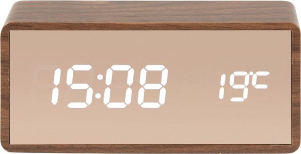 Designové LED hodiny - budík 5878DW Karlsson 15cm
