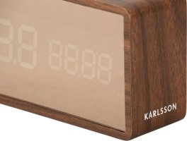 Designové LED hodiny - budík 5878DW Karlsson 15cm
